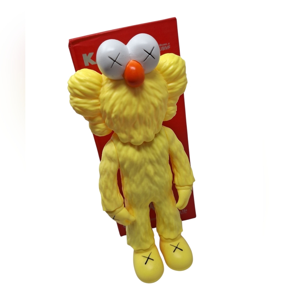 KAWS Yellow Figure with Red Accents